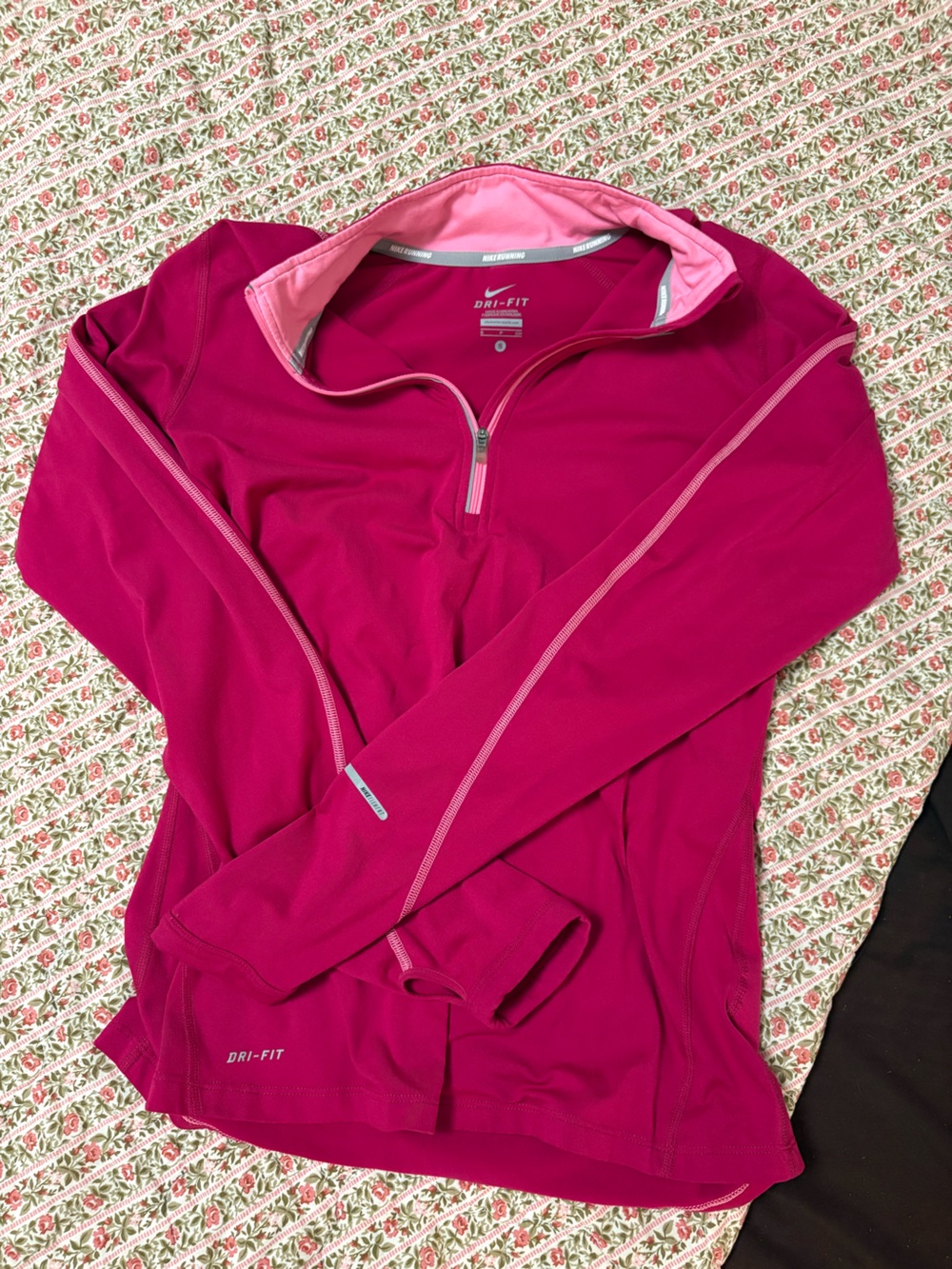 Nike Pink Dri-FIT 1/4 Zip